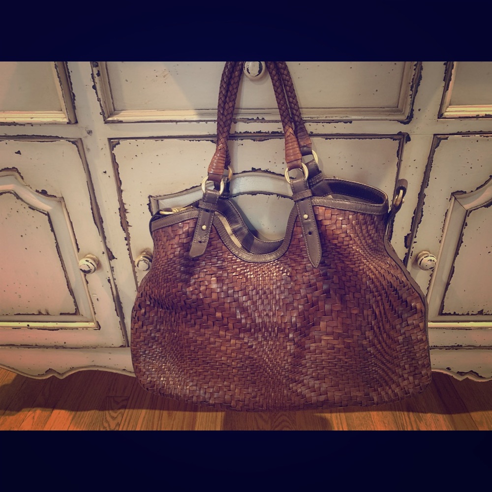 Used Cole Haan brown handbag.